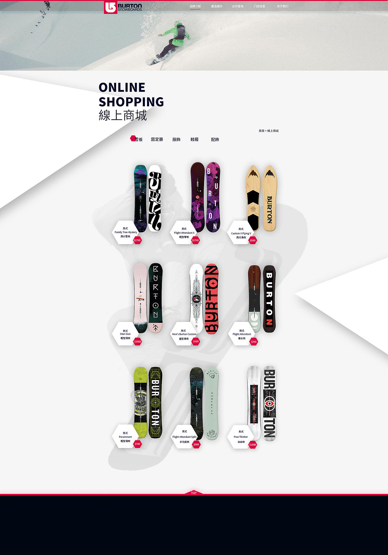 国外滑雪用品企业站