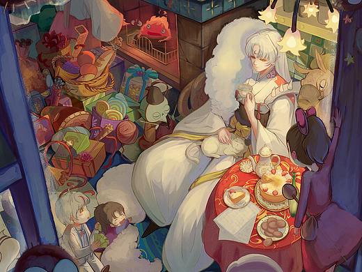 【铁皮人CG艺术】插画班学员“《犬夜叉》杀生丸同人"~