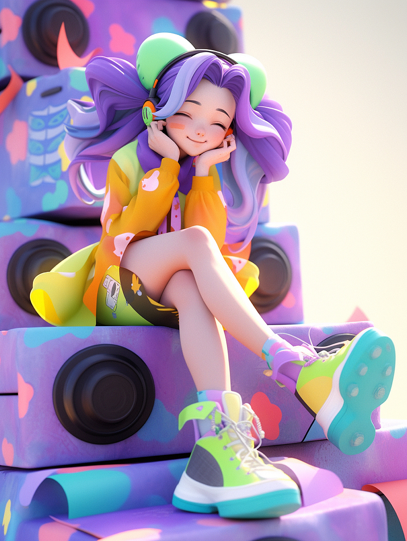 AIGC  cool girl