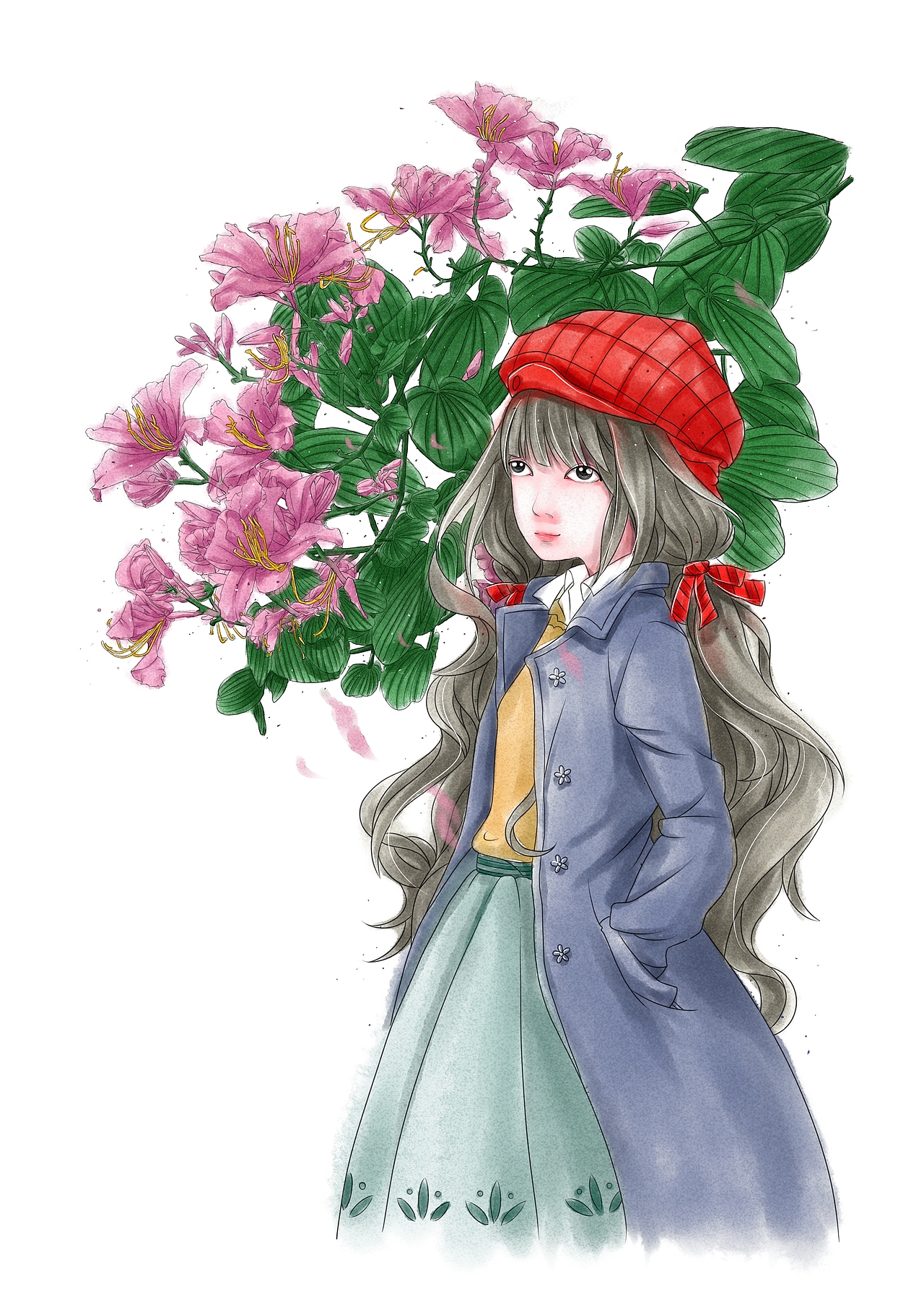 二十四节气“花语”——冬（图ZMTY3MjAwMjY0） - 绘本 - 站酷设计师UsagiAdtt原创素材 - 站酷ZCOOL