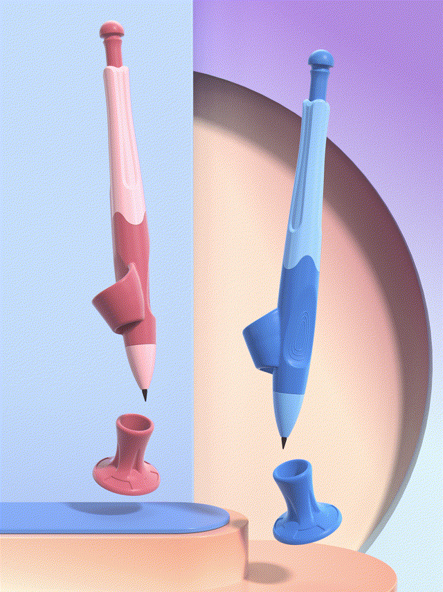 【粗杆自动铅笔】创意产品动画——C4D