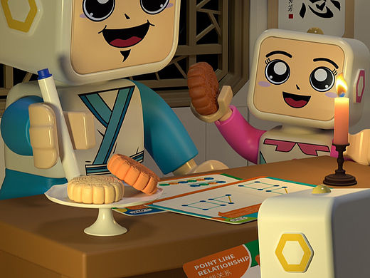 blender渲染的节日海报