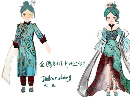 碧桃华芳，冲呀~淘宝人生第一套服装