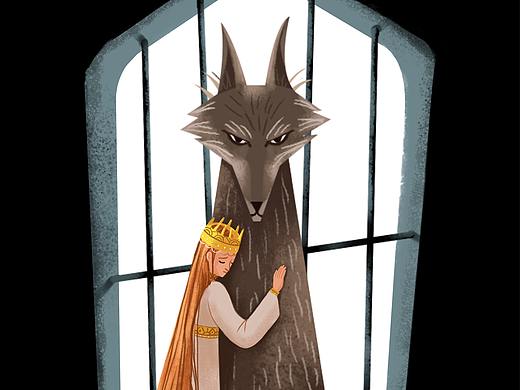 小场景插画临摹