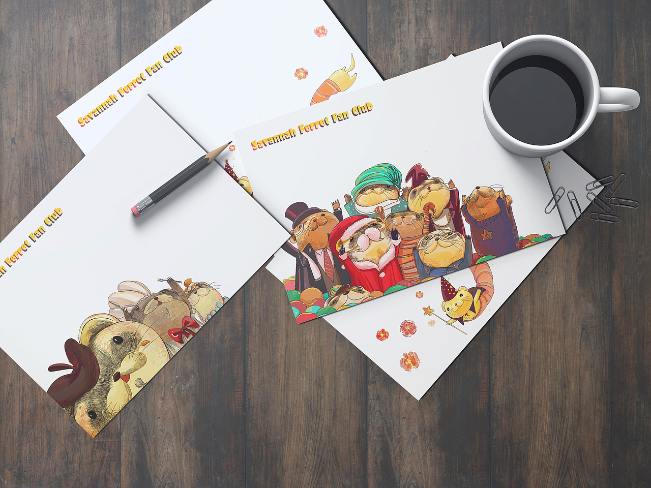 廣告插畫《雪貂愛好會(huì)》（圖ZMjMzNjAwMDEy） - 創(chuàng)作習(xí)作 - 站酷設(shè)計(jì)師貓一_好好畫畫原創(chuàng)素材 - 站酷ZCOOL