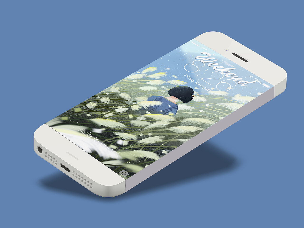 【原创】板绘|照片转插画|壁纸|芦苇丛