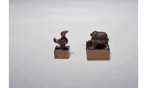 朱雀玄武子母印章(纯铜)