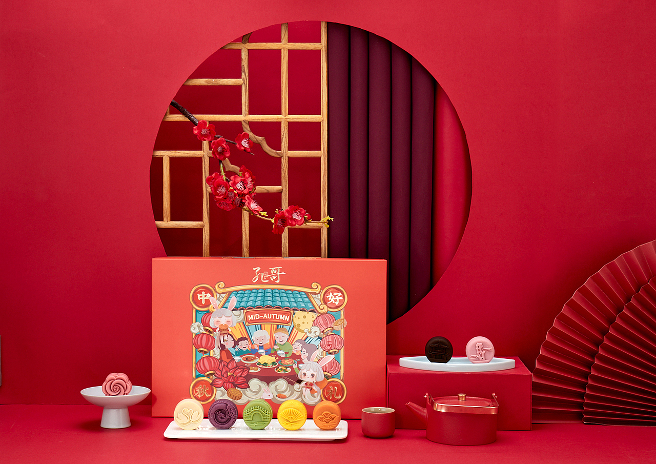 月饼礼盒摄影 × 中式月饼 × 中国风（图ZMjY5MjE1NjUy） - 产品摄影 - 站酷设计师西山食纪原创素材 - 站酷ZCOOL