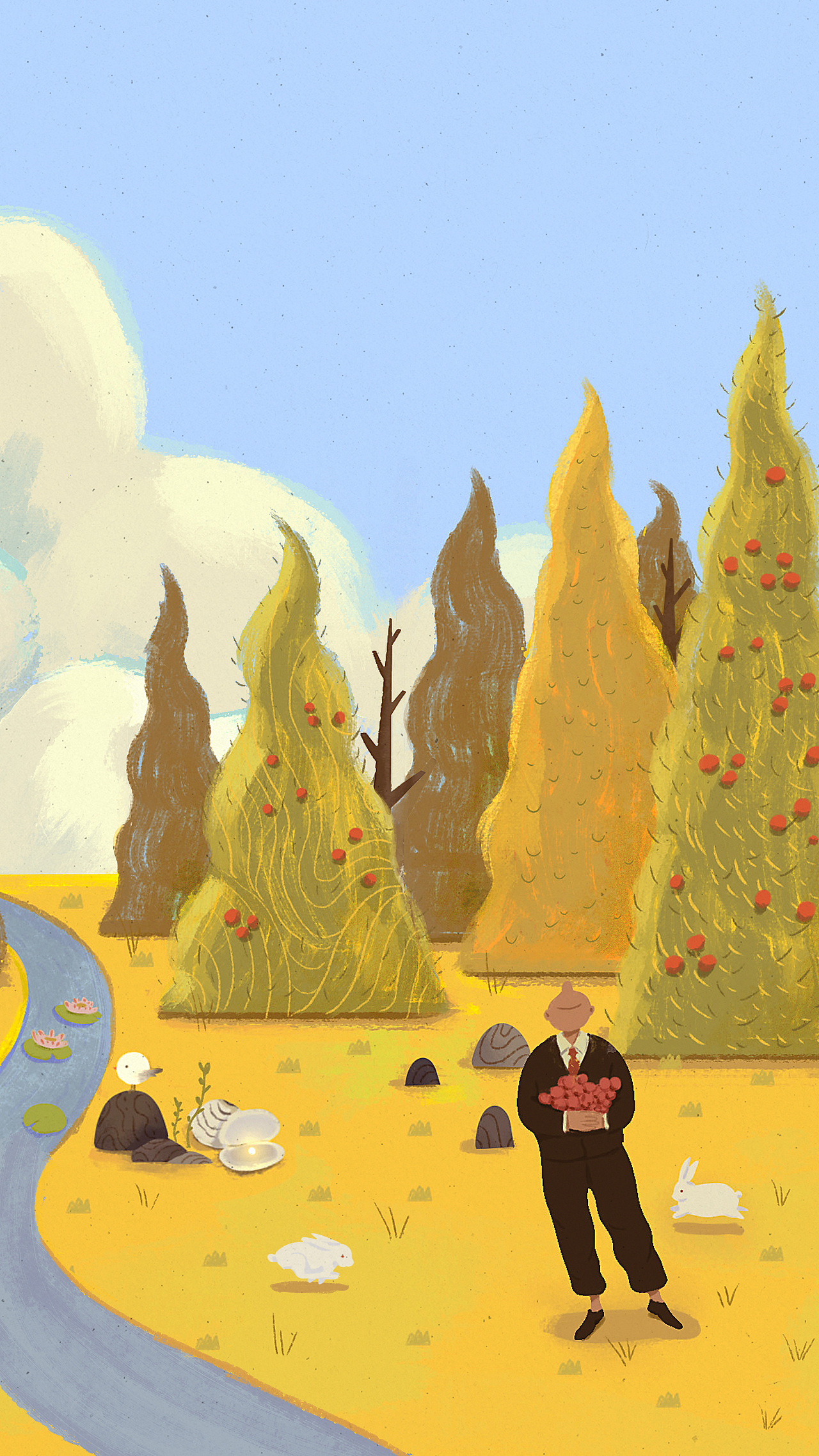 黄油二十四节气 X 寒露 全景VR插画