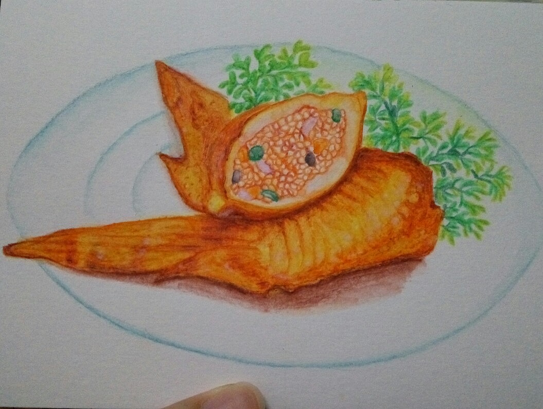 手绘菜单–鸡翅包饭|插画|插画习作|维密天使 - 原创作品 - 站酷