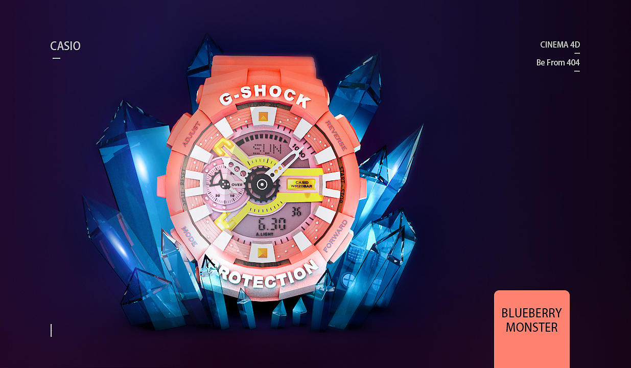 Blueberry monster!C4D 作品集(2)