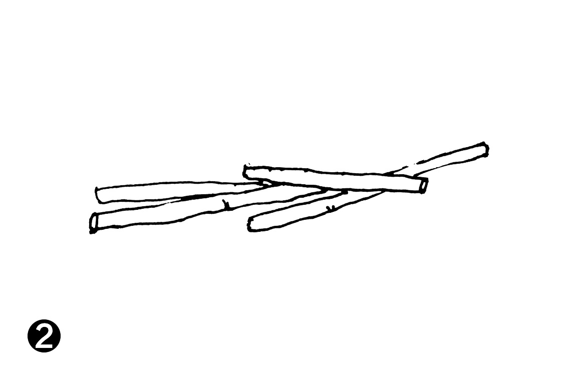 跟着步骤画一堆木头,就是这么简单,5分钟画好