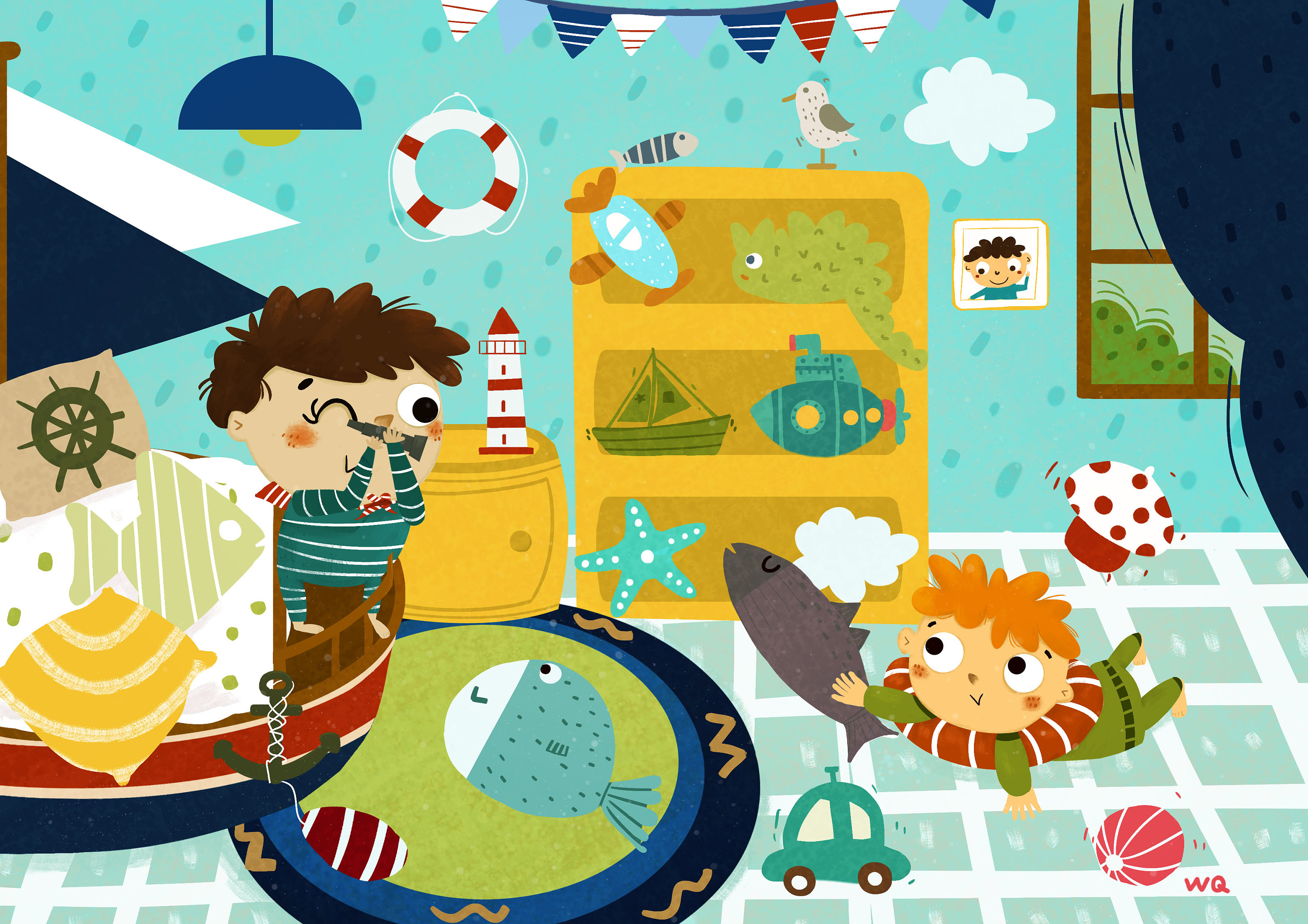 玩具拼图|插画|商业插画|wqqian - 原创作品 - 站酷 (zcool)