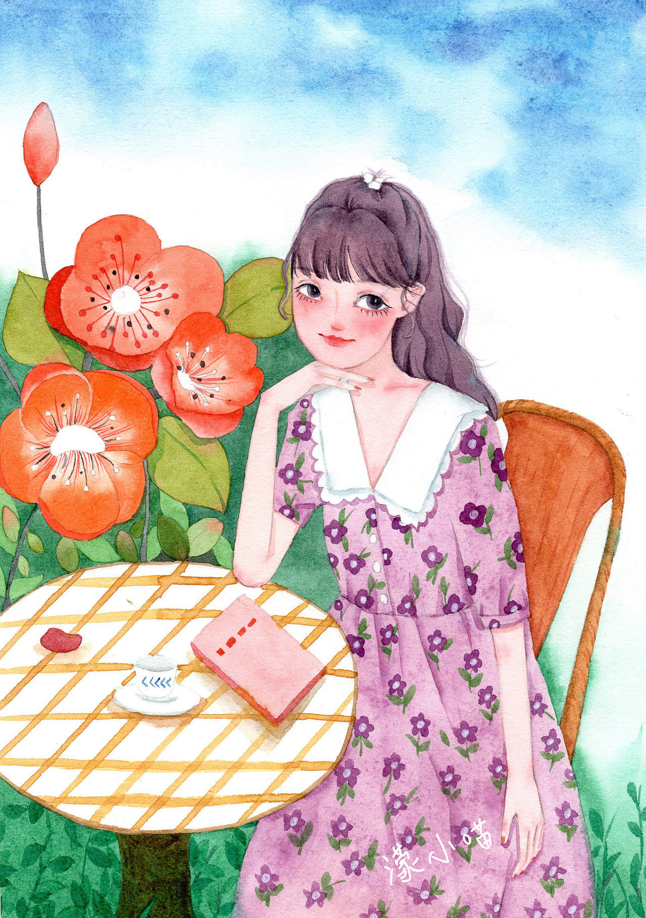 夏日里的小惬意—手绘水彩