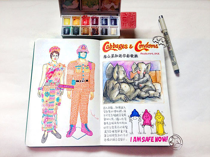 【This is Thailand】泰国手绘游记插画(图ZNDg3NDY2MTI=) - 商业插画 - 站酷设计师阗真原创素材 - 站酷ZCOOL