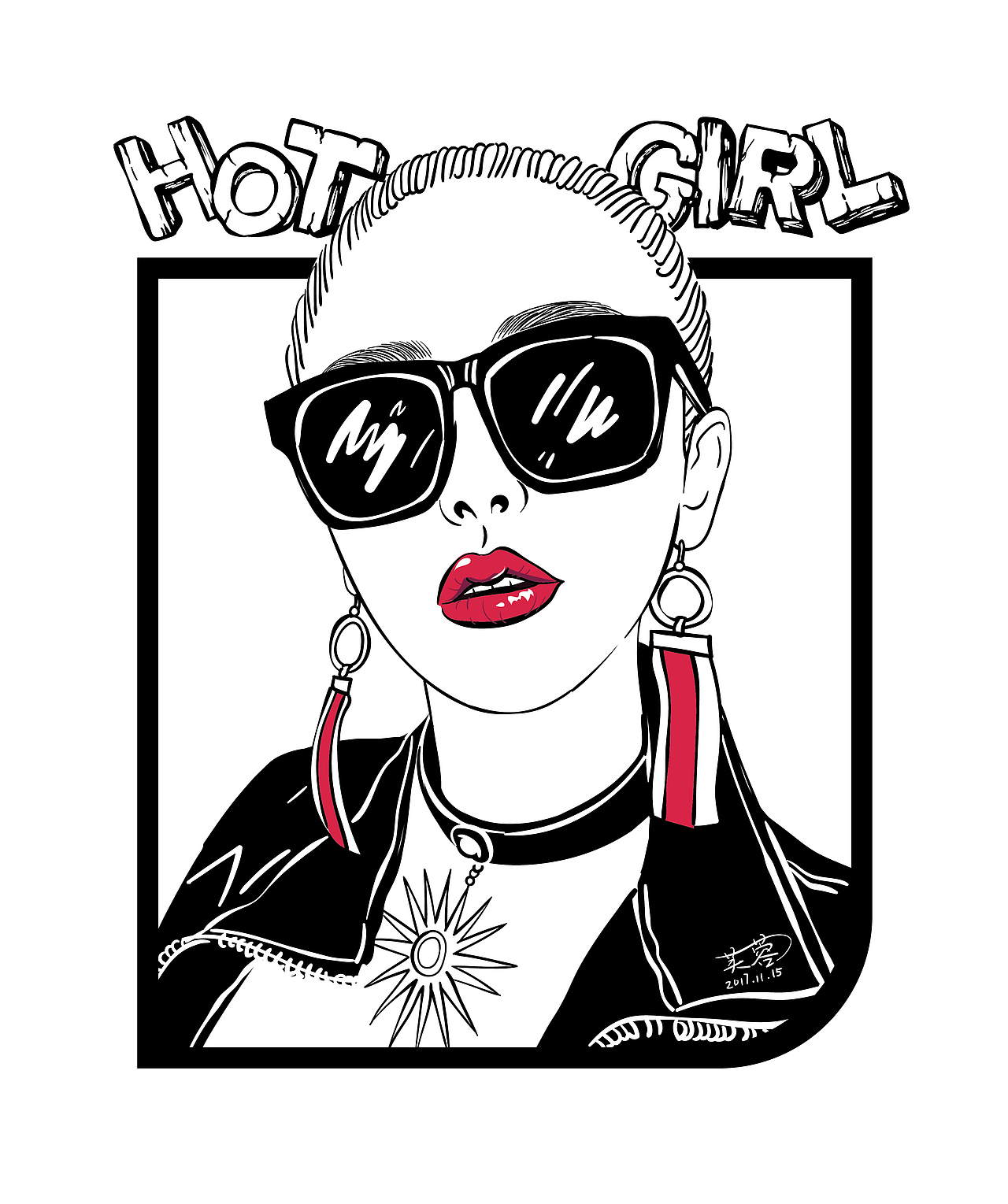 潮酷小姐姐画像