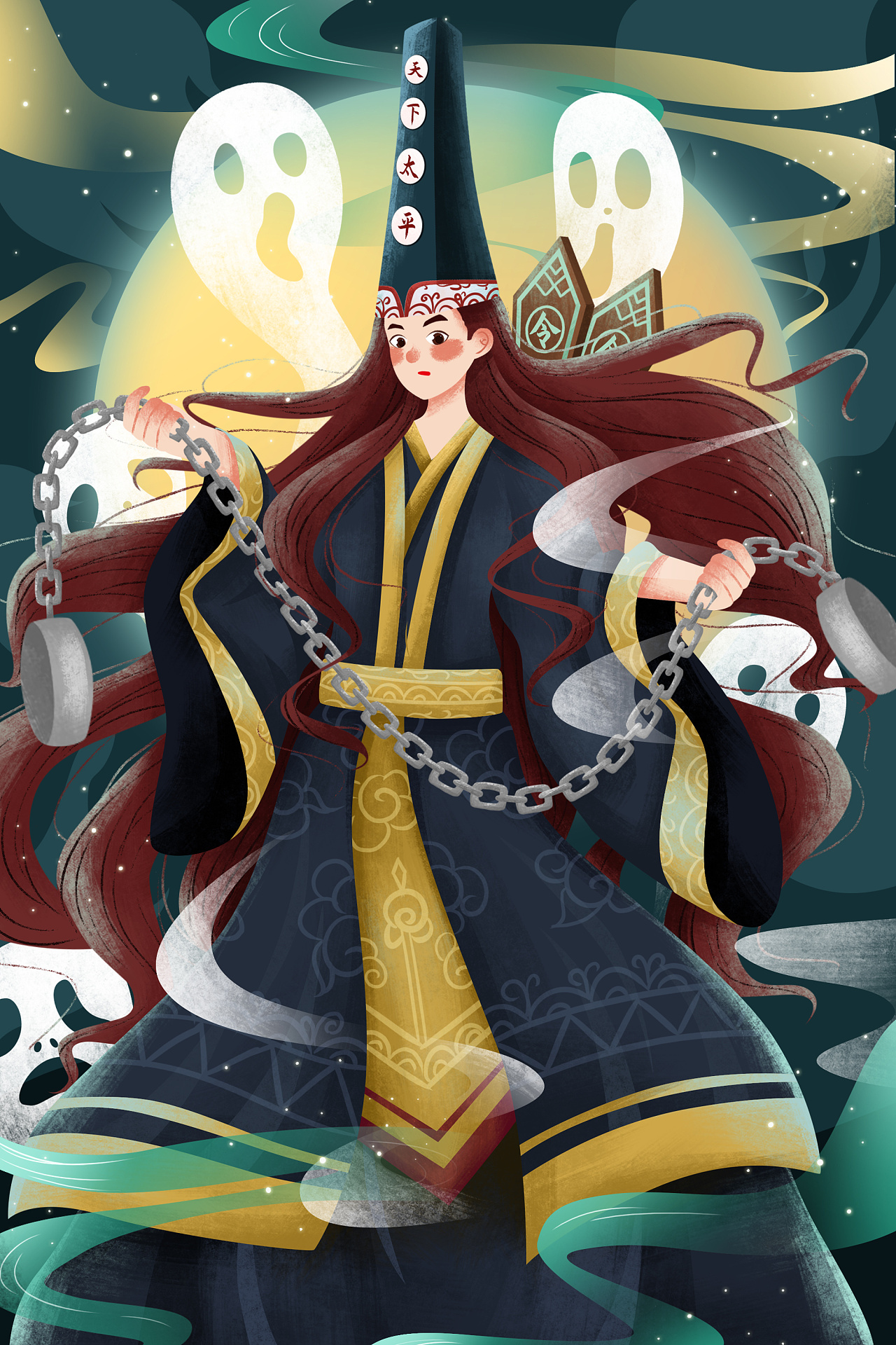 中元节|插画|创作习作|城_春 - 原创作品 - 站酷 (zcool)