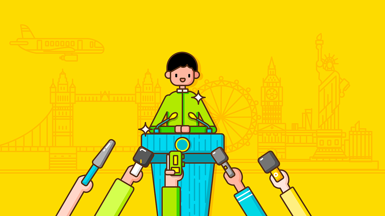 作业帮一课 浣熊英语发布会视频矢量动画分镜