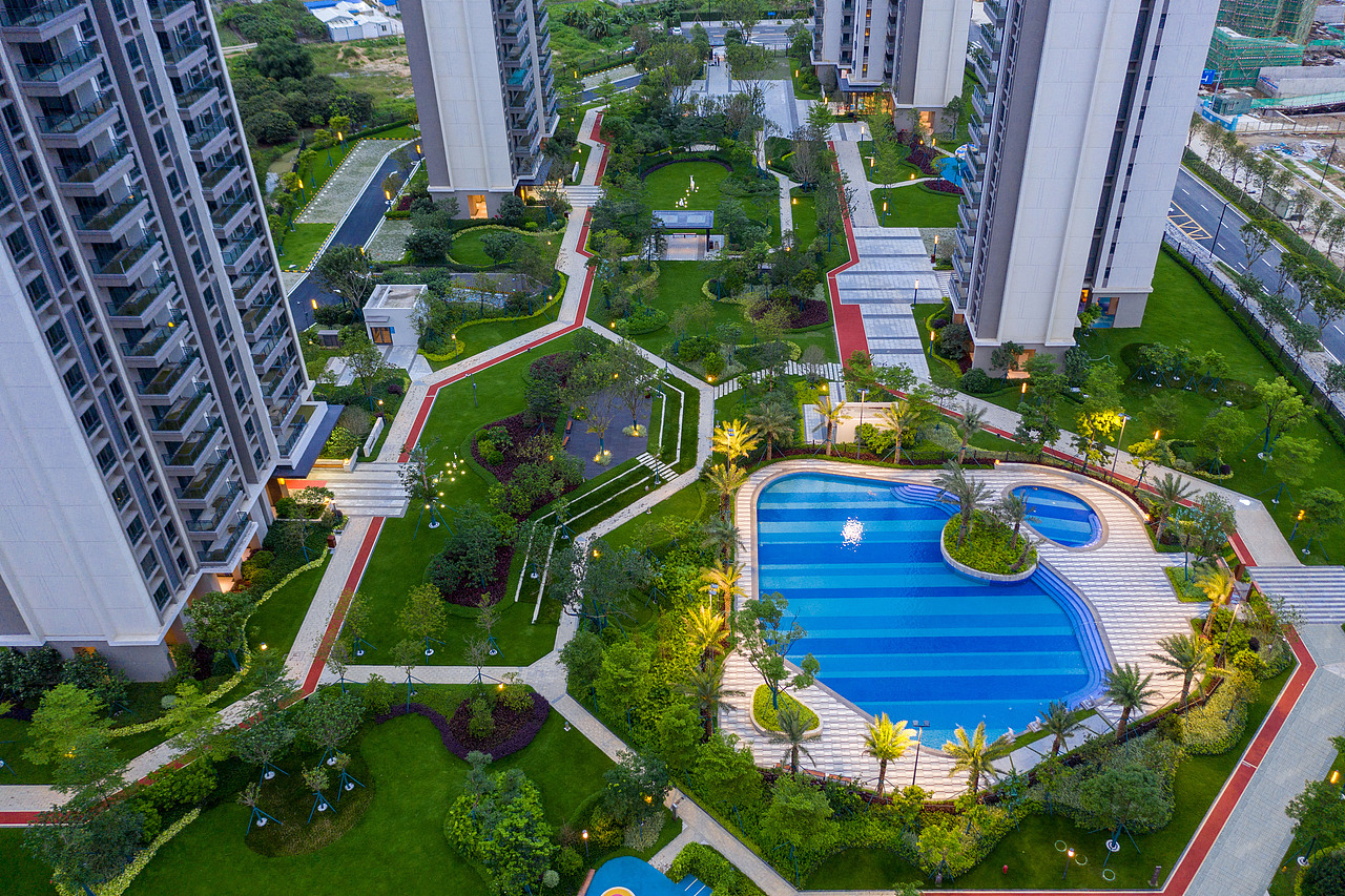 景观摄影｜汕尾 保利天玺大区景观