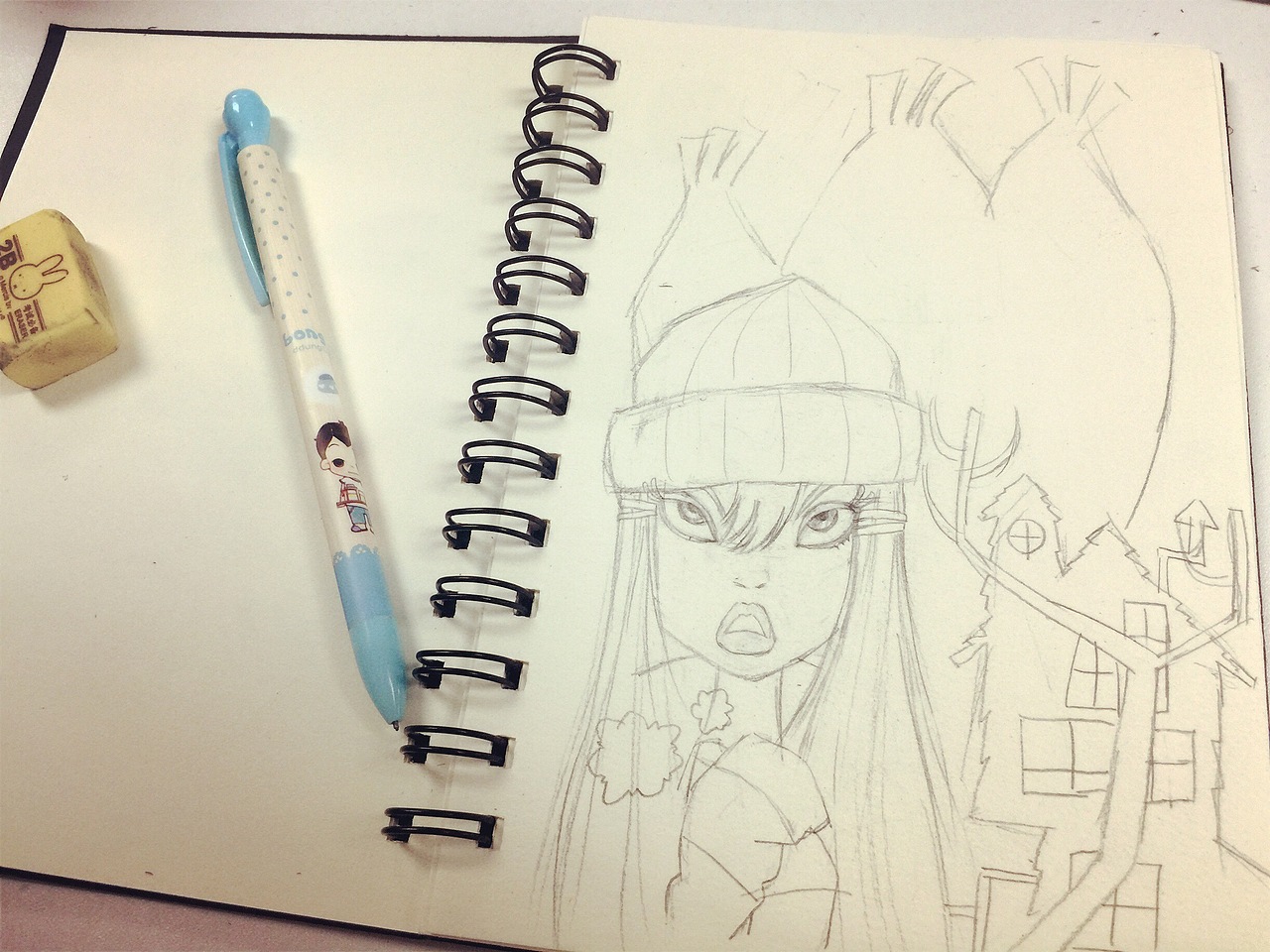 《怪物来了》手绘作品（图ZNzk3OTEyOTI=） - 创作习作 - 站酷设计师蘑菇妞妞媛0328原创素材 - 站酷ZCOOL