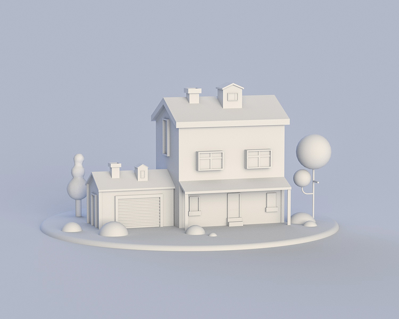 c4d建模|三维|建筑/空间|几迟sy - 临摹作品 - 站酷 (zcool)