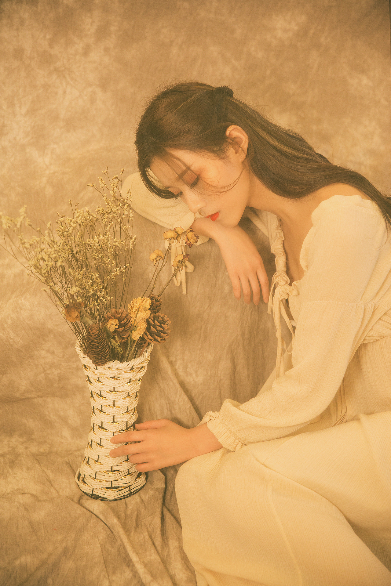 复古油画写真 暖色调室内|摄影|人像摄影|深圳女摄lumin_原创作品