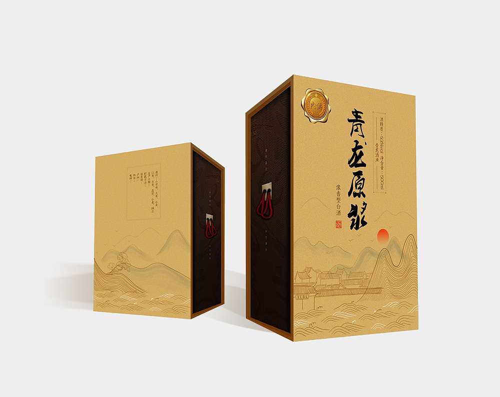 白酒包装——青龙原浆