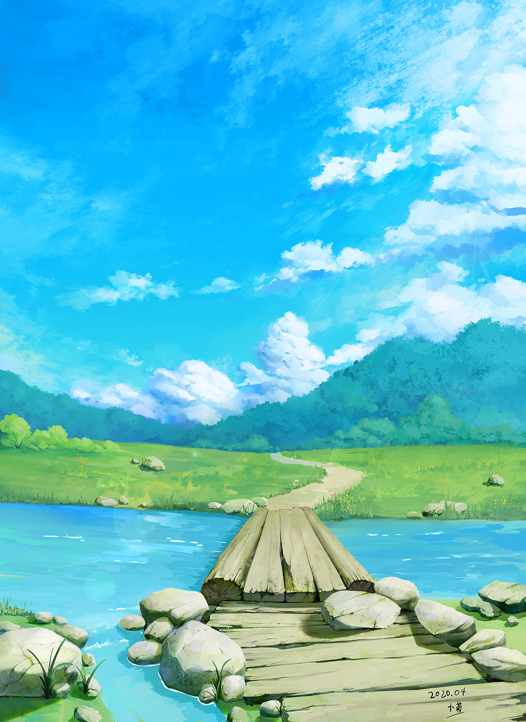 随便画画.一个高纯度背景