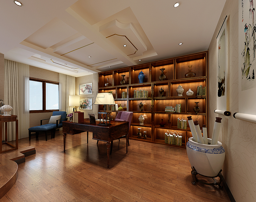 茶园欧麓花园城装修案例效果图|都铎庄园联排别墅设计方案