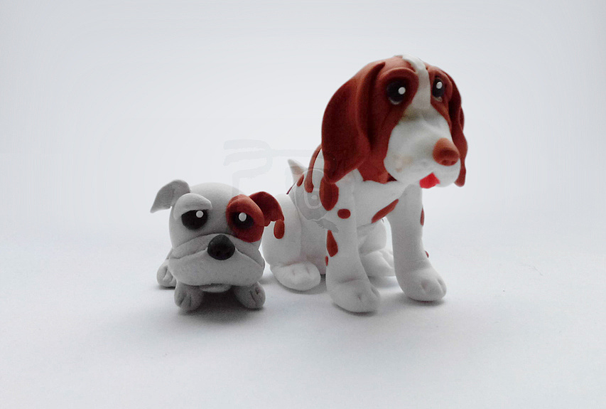 粘土练习作品之六:小狗狗