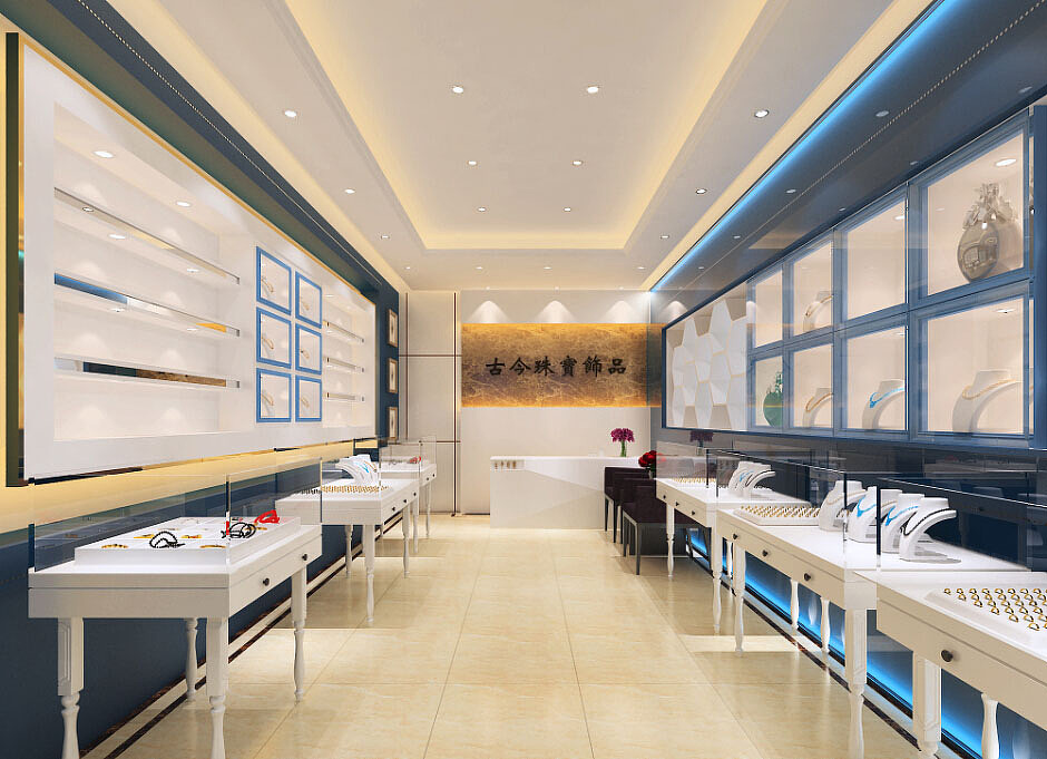 绿化珠宝店成都珠宝店装修丨成都珠宝店设计公司