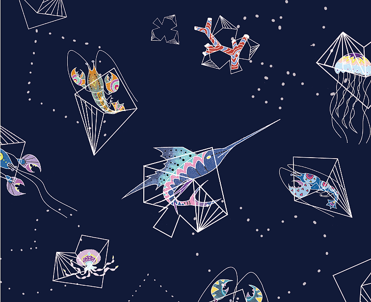 【毕设】海之塚(原创*海洋生物系列插画)