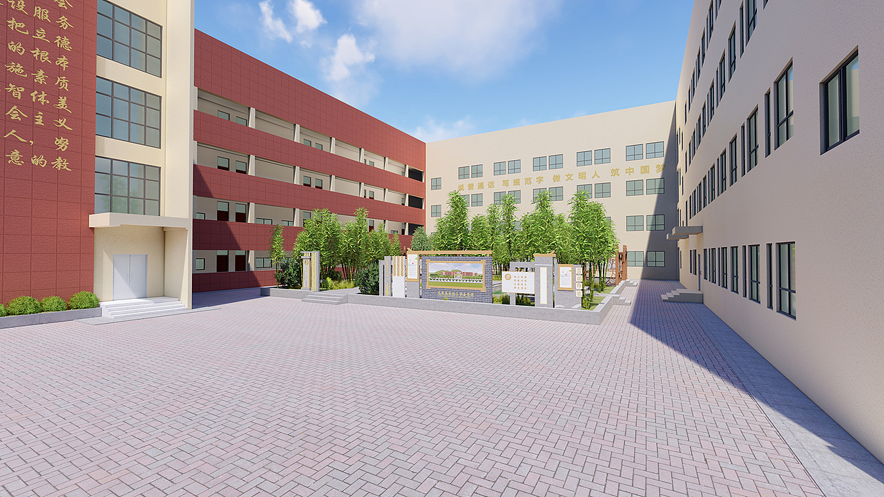 竹韵校园文化（图ZMjIwMjA4MDY4） - 景观设计 - 站酷设计师森美文化设计原创素材 - 站酷ZCOOL