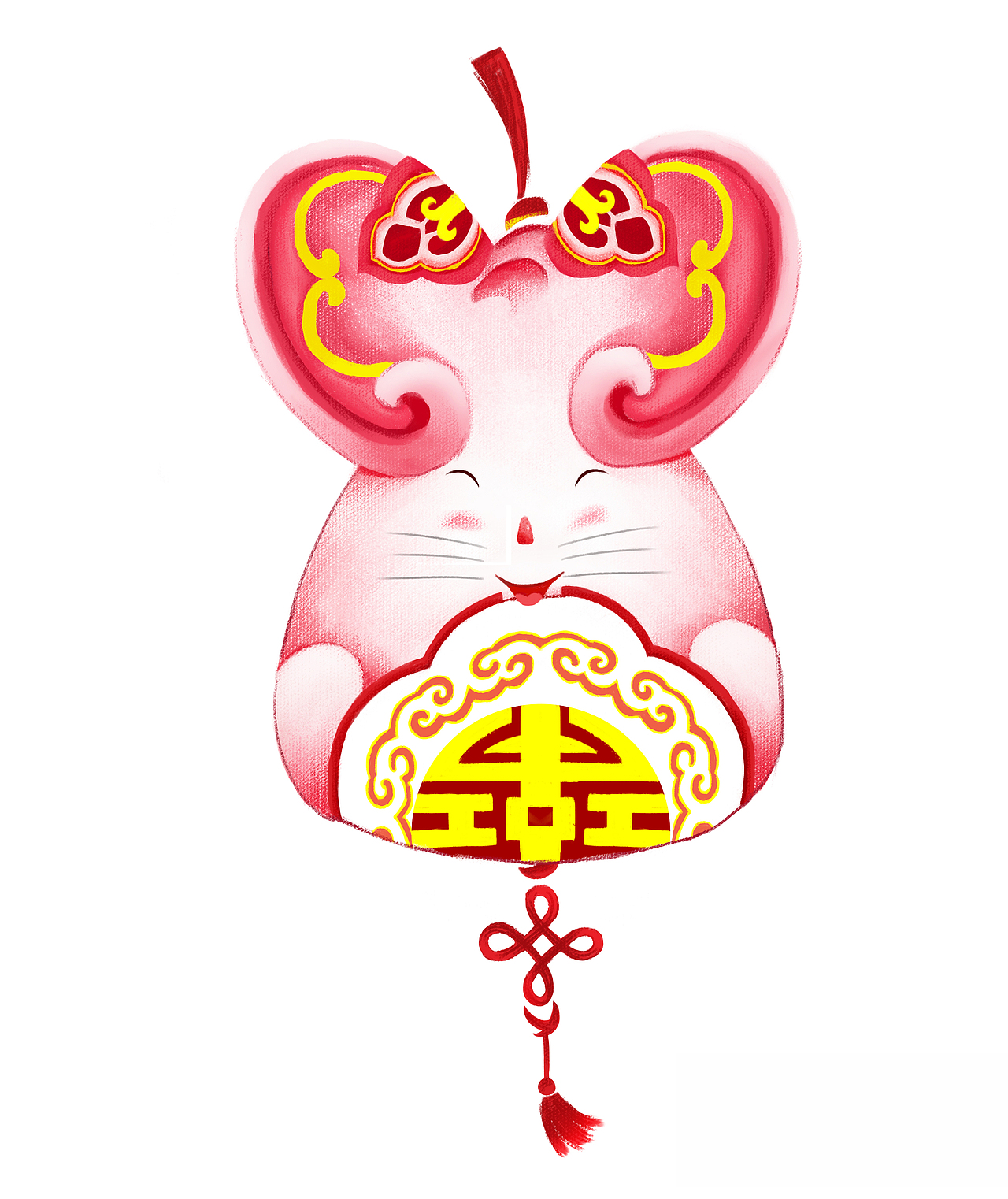 鼠年中国结（图ZMTg3ODkyNzky） - Commercial illustration - 站酷设计师是蓝小仙啊原创素材 - 站酷ZCOOL