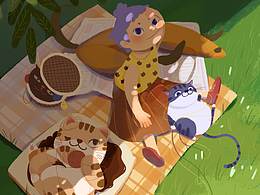 臨摹鬼曉得老師插畫