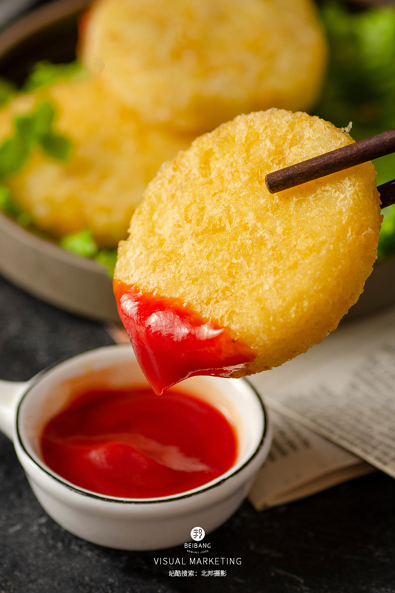 小零食拍摄 油炸薯饼