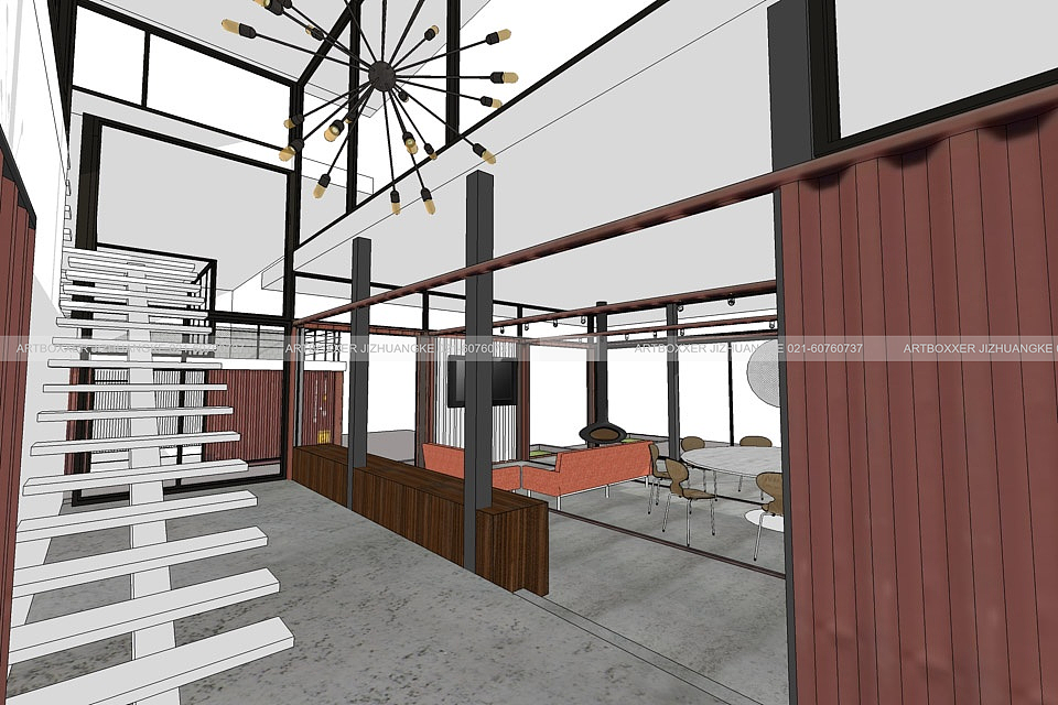 集装箱家庭式住宅/集装箱独栋民宿设计方案_上海集装客（图ZMTk3ODYzMzUy） - 建筑设计 - 站酷设计师集装客原创素材 - 站酷ZCOOL