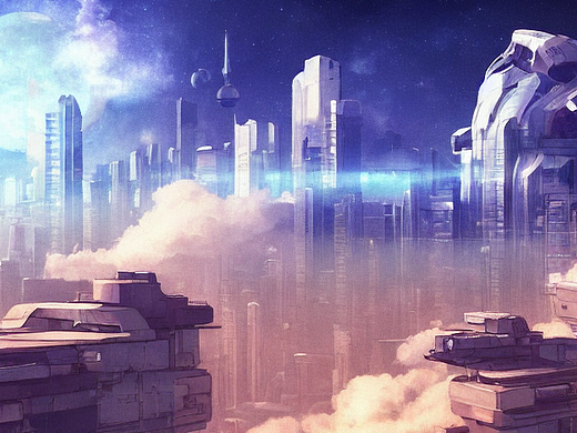 #AI创作实验室#太空城