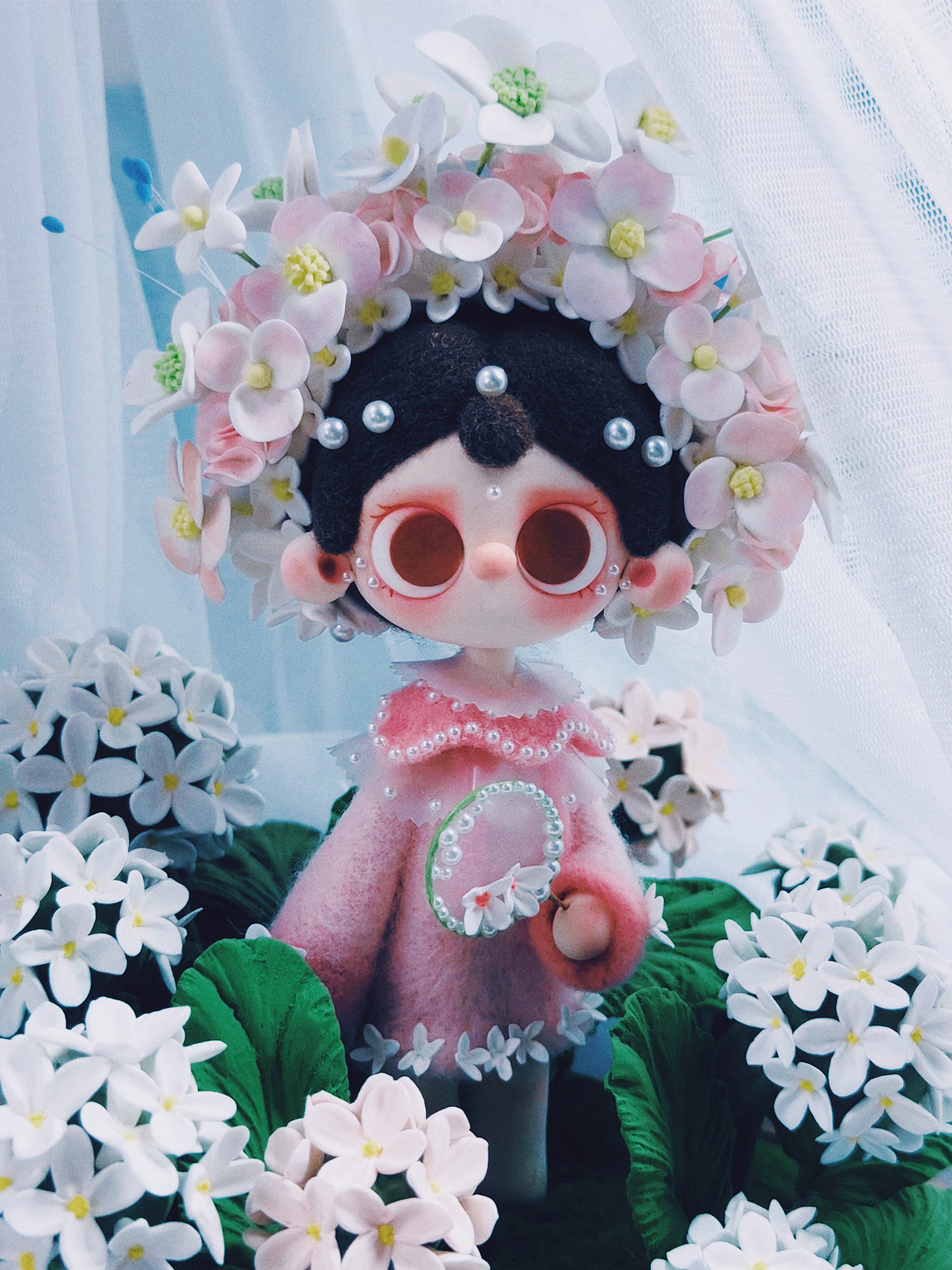 🌸（羊毛毡超轻粘土）簪花姑娘🌸（图ZMzczNTM1MDI0） - 手办/模玩 - 站酷设计师乔儿_蛮原创素材 - 站酷ZCOOL