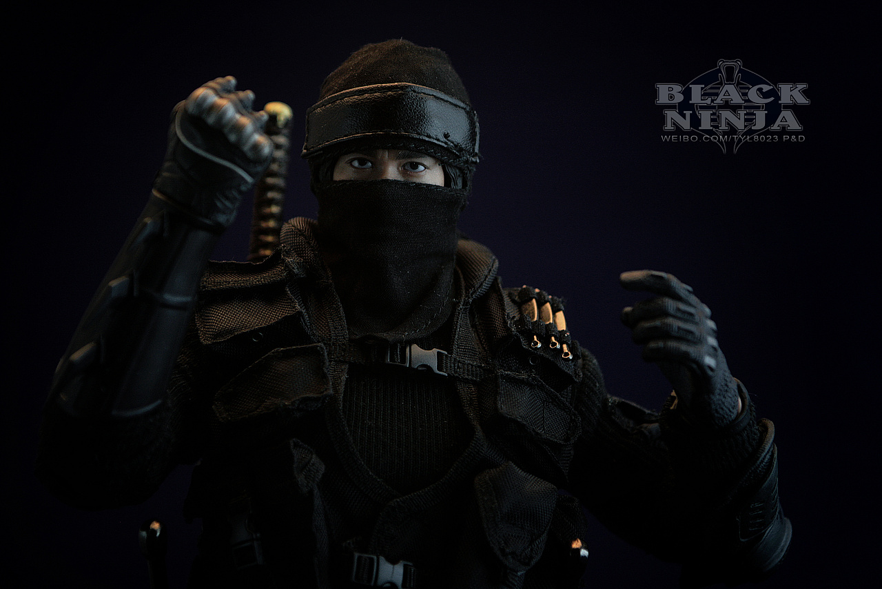 自d黑忍者模型 12寸兵人