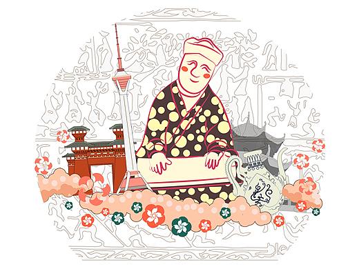 蜀绘南组合图形