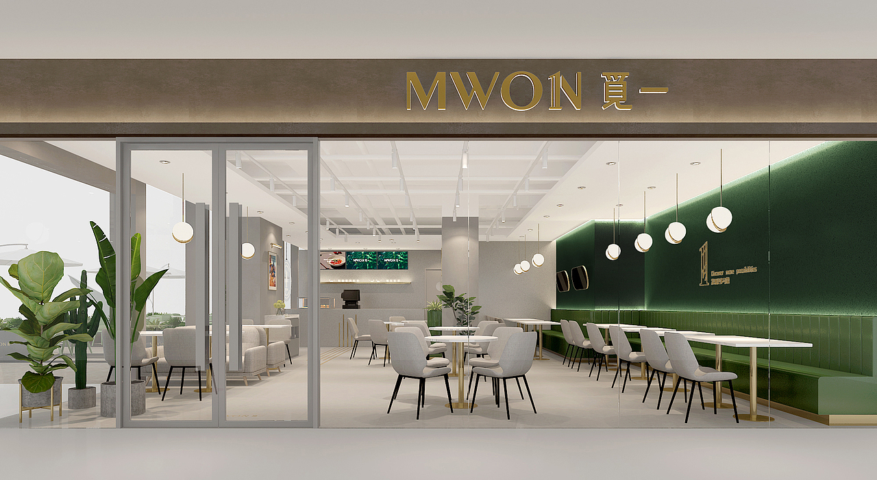 觅一轻食简餐店设计（中山店）（图ZMjE3OTAwOTQ0） - 商业空间设计 - 站酷设计师WOHOM原创素材 - 站酷ZCOOL