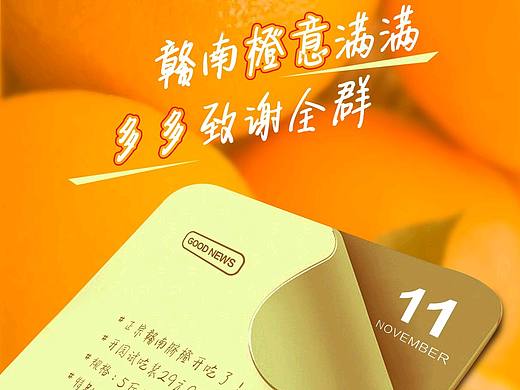 海报，赣南脐橙