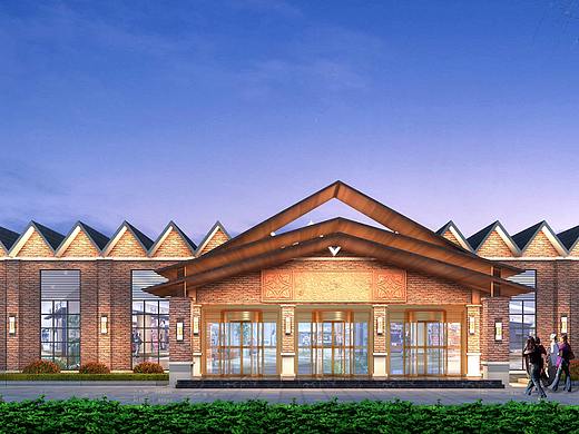 温泉小镇售楼部