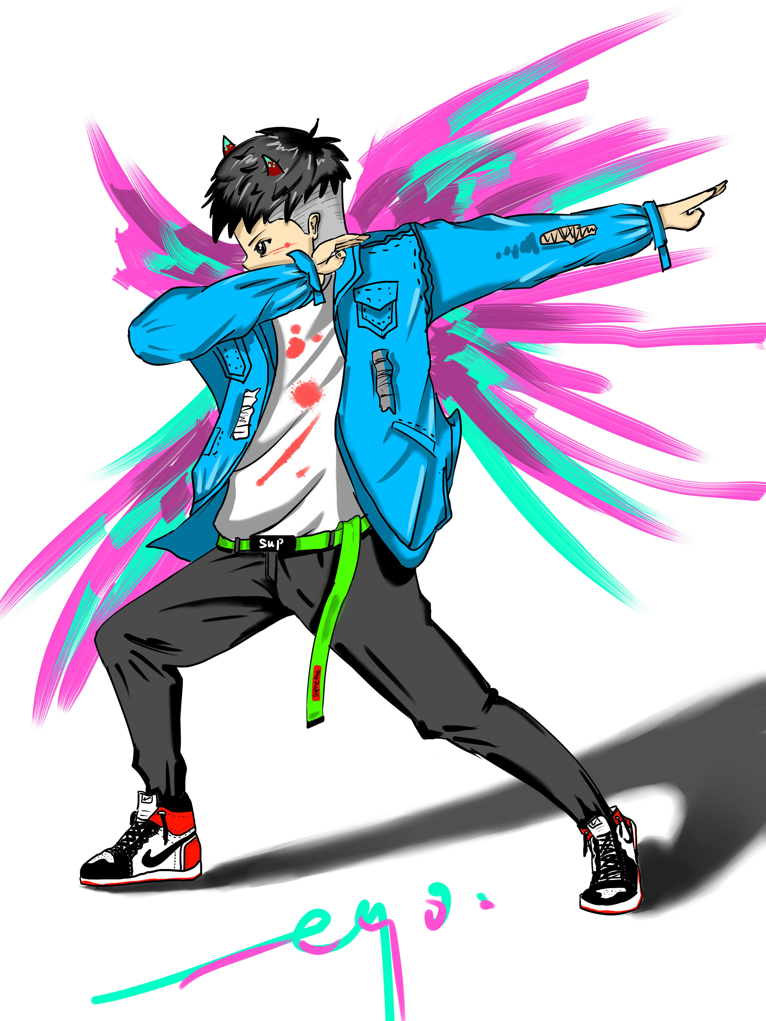 涂鸦|动漫|单幅漫画|17岁ad想学插画 - 原创作品 - 站酷 (zcool)