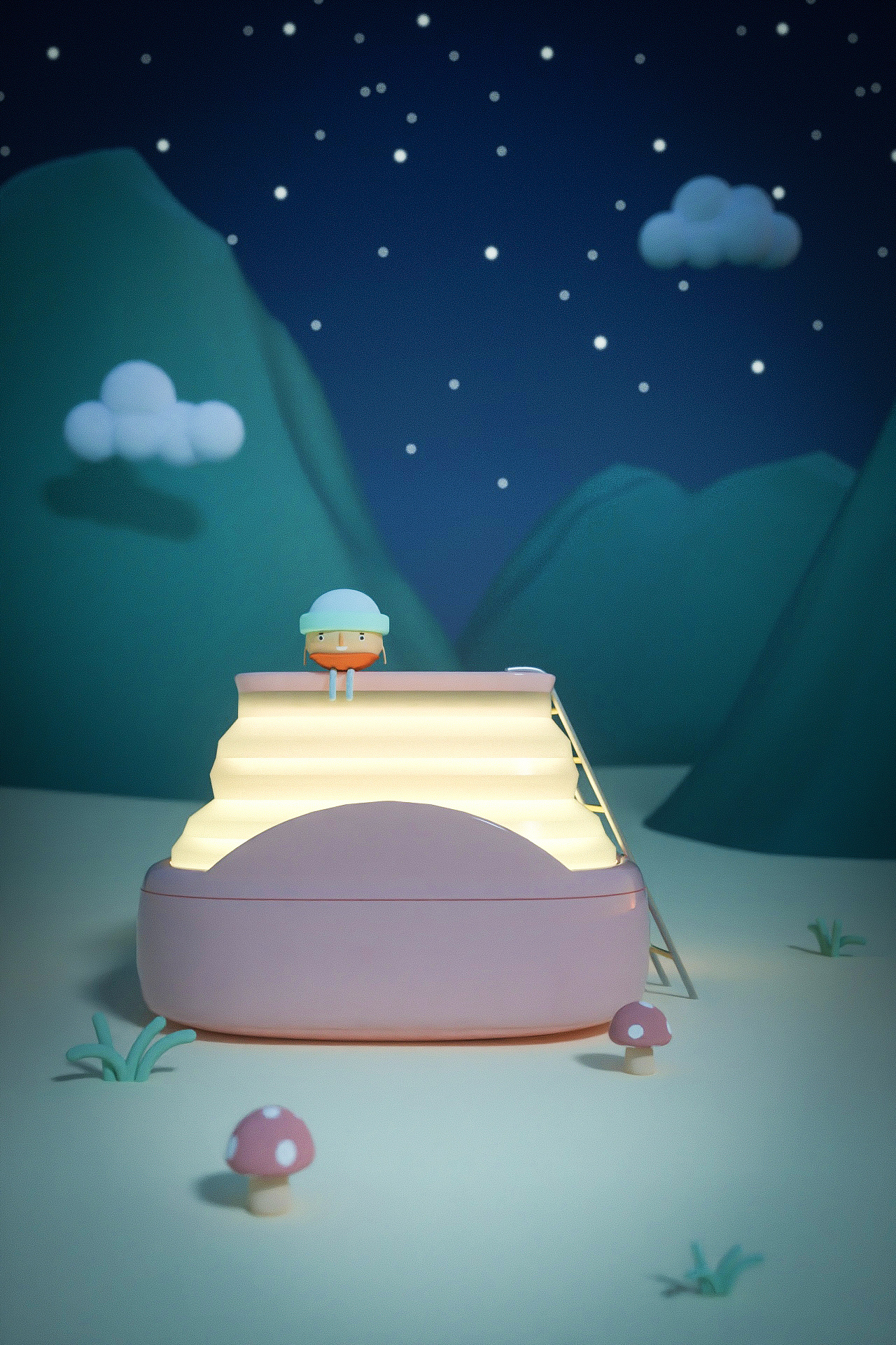 可爱品牌渲染海报合集（图ZMjIyOTA1NDY4） - 品牌 - 站酷设计师周咸咸原创素材 - 站酷ZCOOL