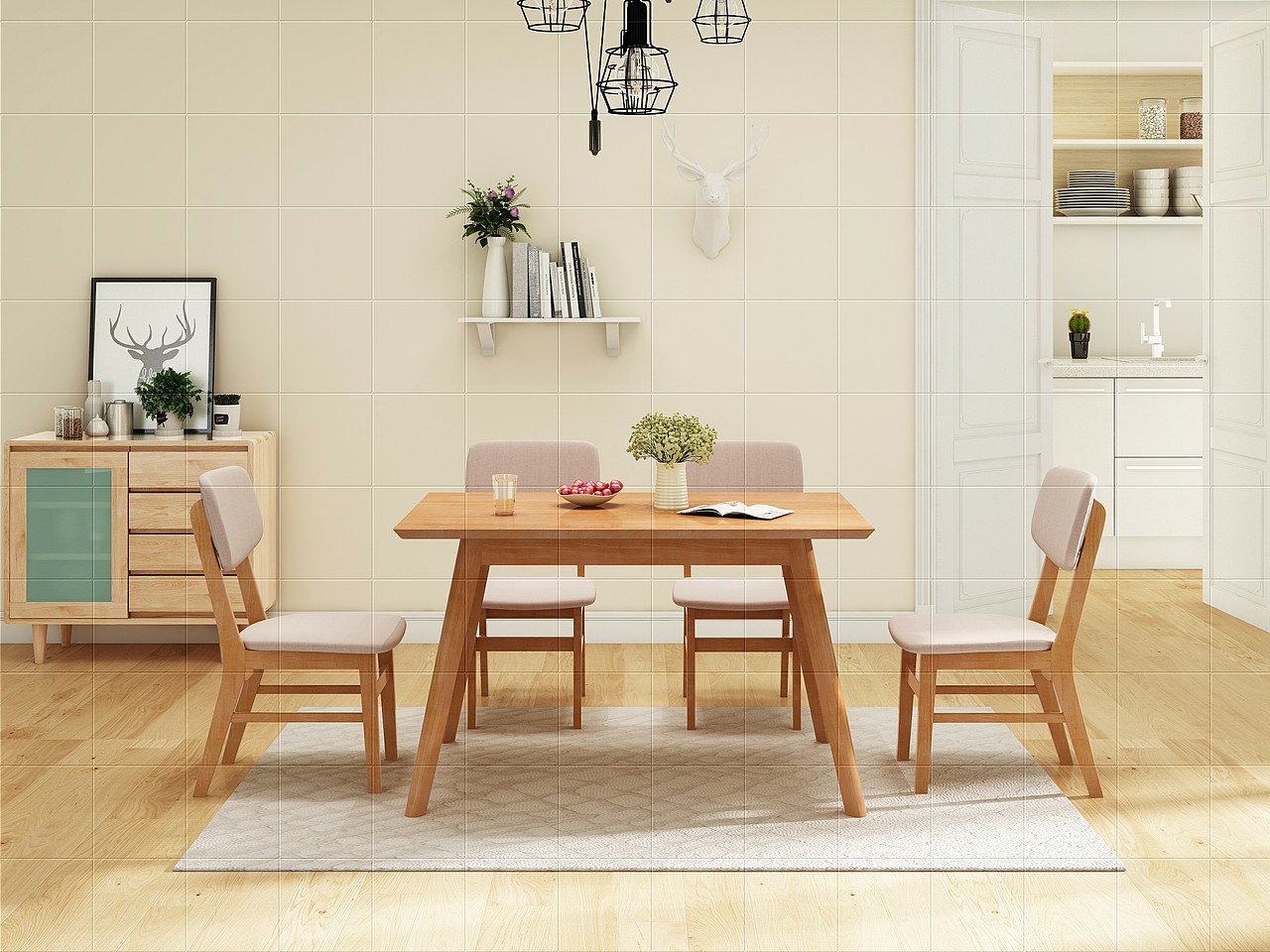 北欧实木系列之餐桌