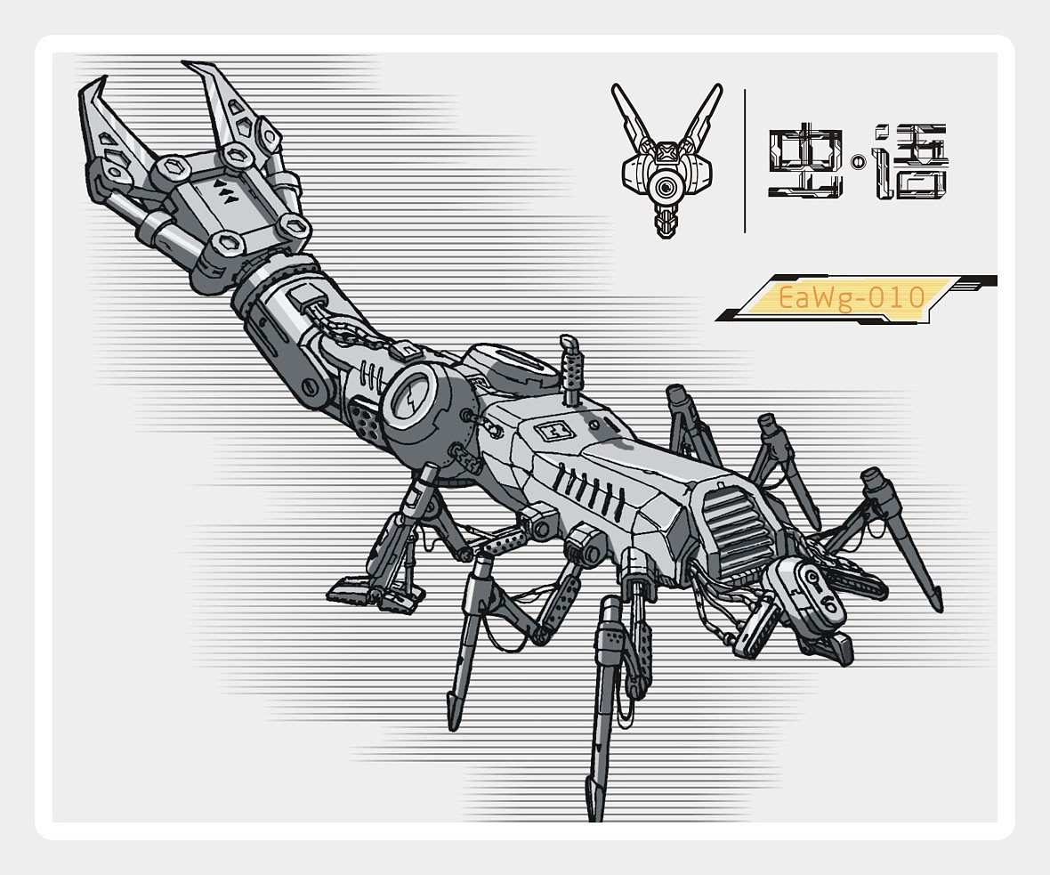 机械昆虫绘本丨当年的毕业设计（图ZODMyMzYwNDg=） - 创作习作 - 站酷设计师神奇小学生原创素材 - 站酷ZCOOL