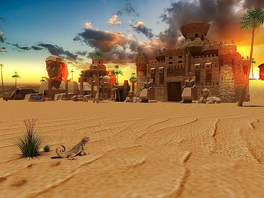 埃及场景建模
