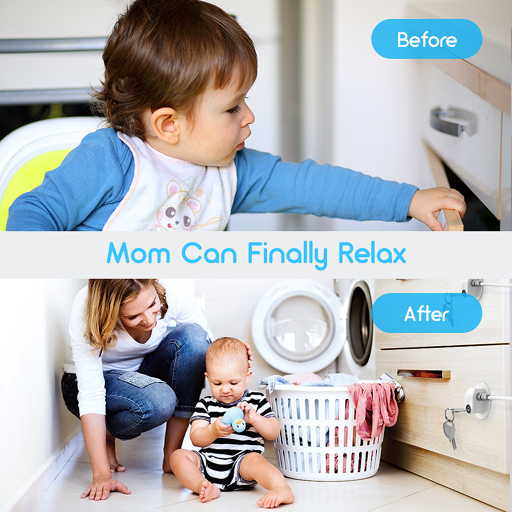 亚马逊_儿童安全锁(白)(黑)